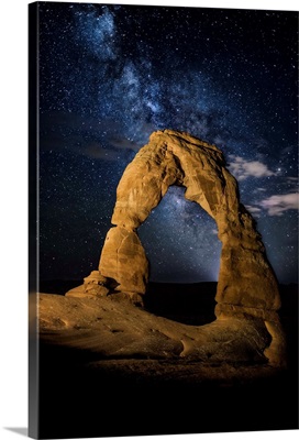 Delicate Arch And Milky Way