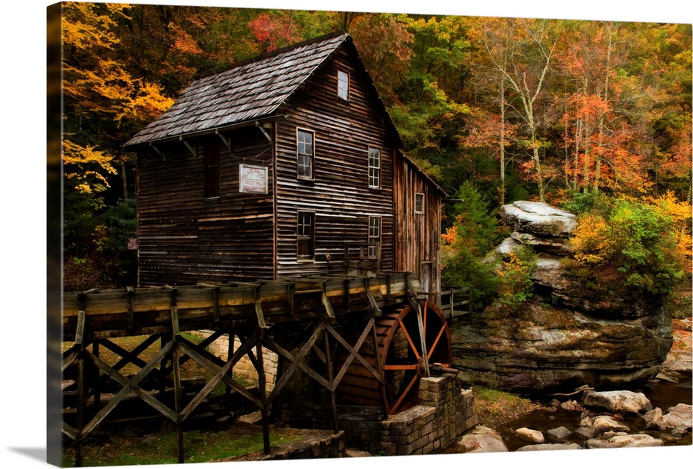 Glade Creek Mill, located in Babcock State Park, West Virginia.