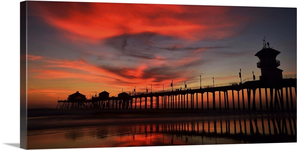 Huntington Beach Pier Wall Art, Canvas Prints, Framed Prints, Wall
