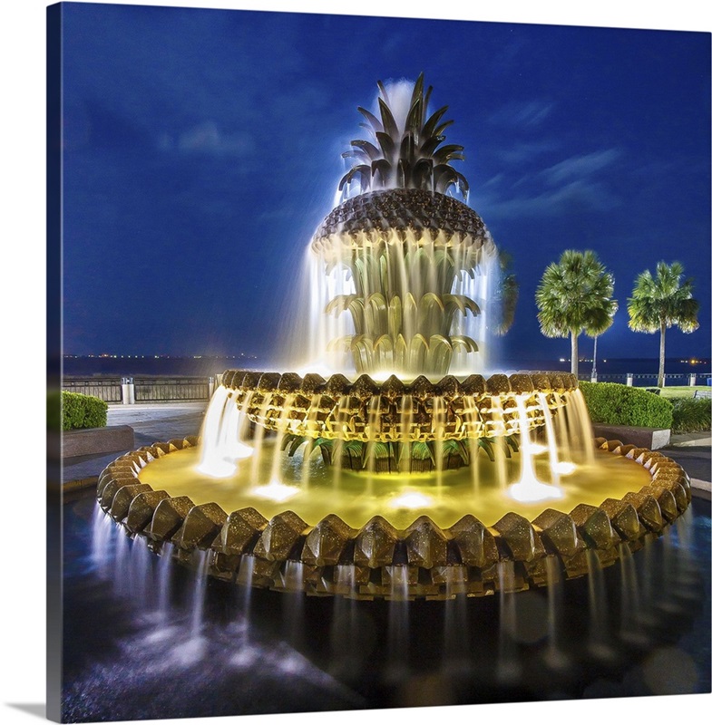 Pineapple Fountain Great Big Canvas