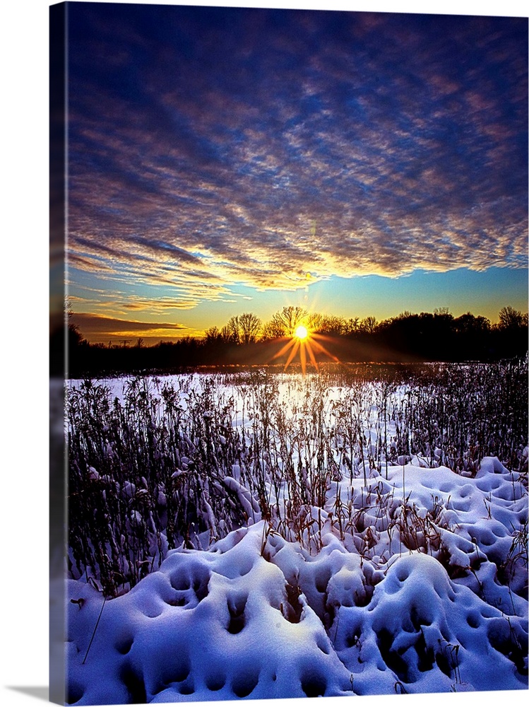 A Wisconsin winter sunrise.