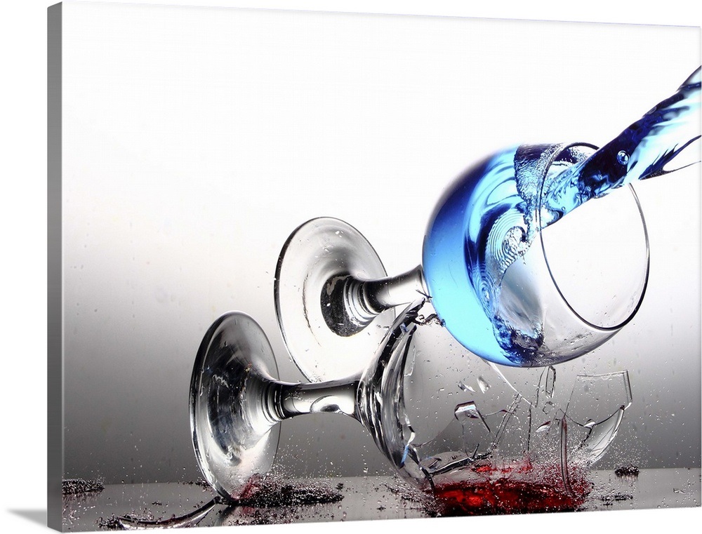 Smashing Glass Wall Art, Canvas Prints, Framed Prints, Wall Peels