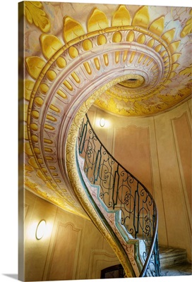Spiral Staircase, Melk Abbey, Austria.