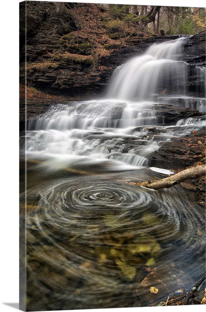 Waterfalls in Ricketts Glen State Park, Pennsylvania.