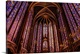 image thumbnail of Beautiful stained glass windows at Sainte-Chapelle Cathedral, Paris, France.