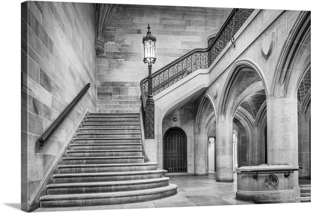 Staircase in the Seminary at the University of Chicago.