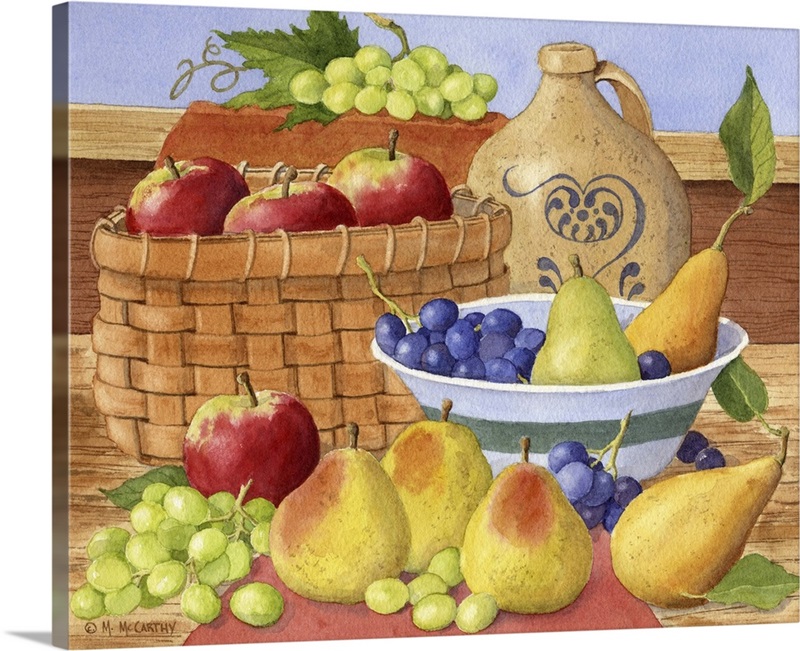 Apples, Grapes and Pears | Great Big Canvas