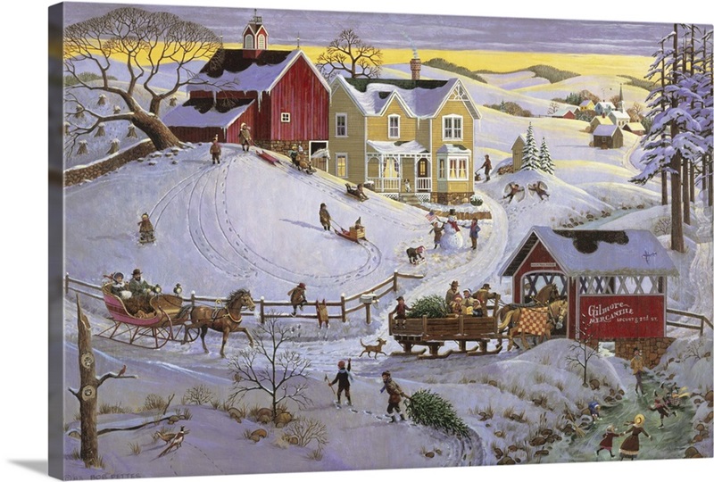 Christmas Time Wall Art, Canvas Prints, Framed Prints, Wall Peels