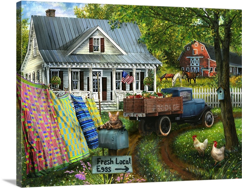 Country Living Wall Art, Canvas Prints, Framed Prints, Wall Peels