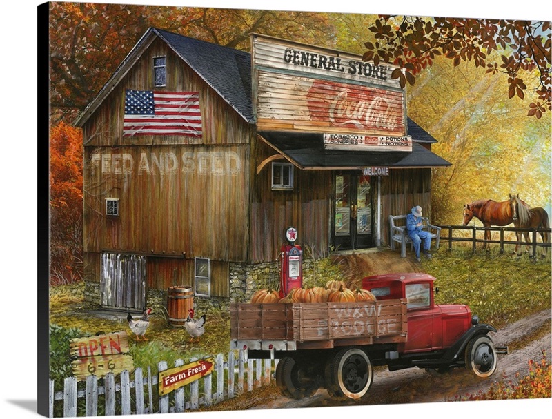 Feed and Seed Store Great Big Canvas
