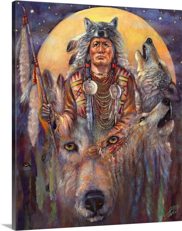Invoking The Wolf Spirit Great Big Canvas