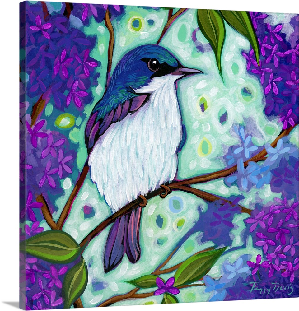 Lilacs & Blue Birds 1