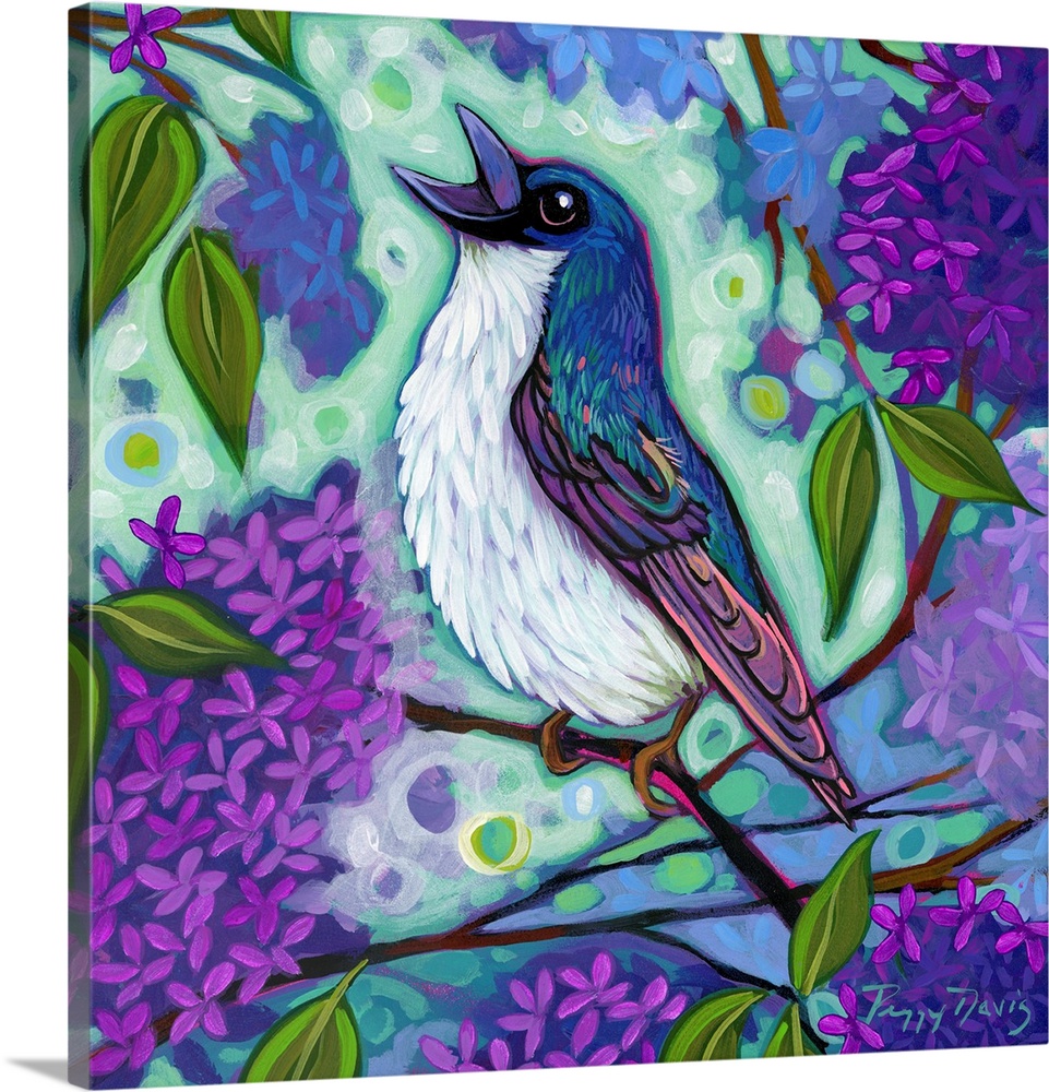 Lilacs & Blue Birds 2