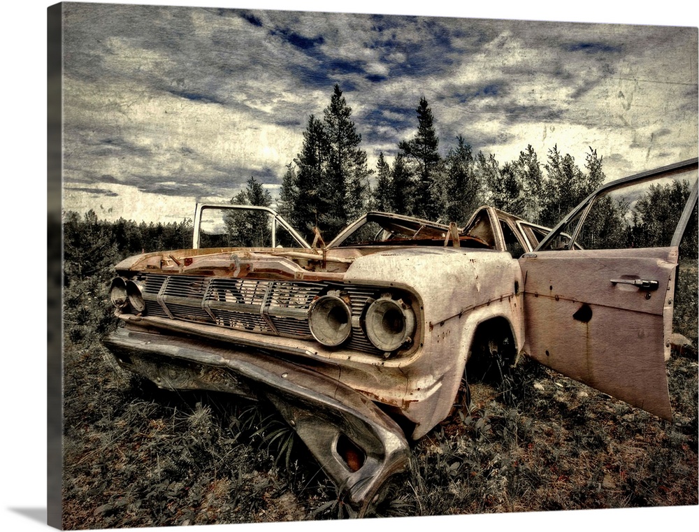 Once upon a Cadillac taken somewhere in the middle of nowhere in Yukon, Canada