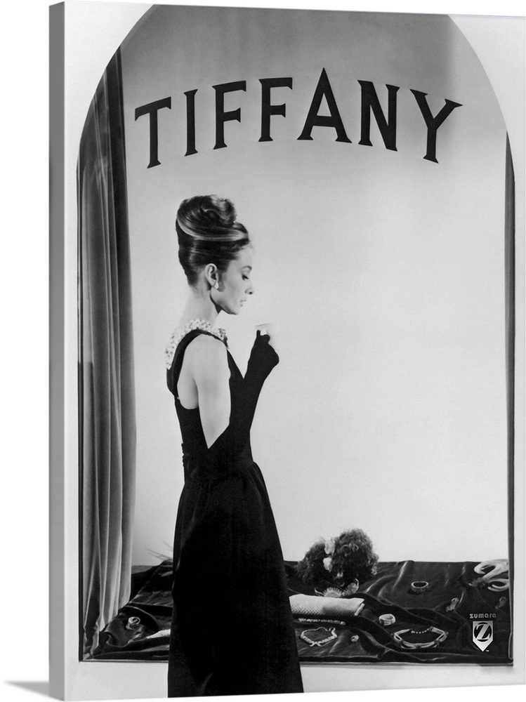 Photograph of British actress, humanitarian, fashion icon from Hollywood's Golden Age in the film Breakfast at Tiffany's.