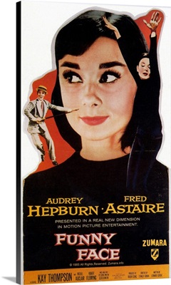 Audrey Hepburn Funny Face Big Head Poster