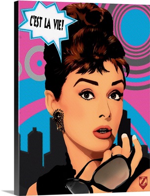 Audrey Hepburn Tiffanys Comic Pose