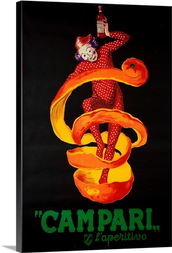 Campari 1 Stretched Canvas Print - Vintage Art