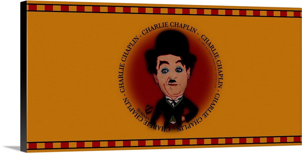 Charlie Chaplin Film Strip Yellow