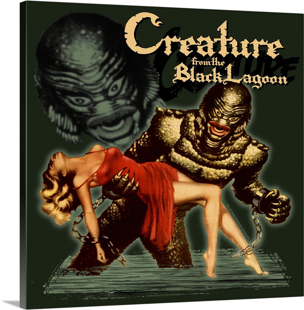 Creature from the Black Lagoon Black Sci Fi Movie Poster