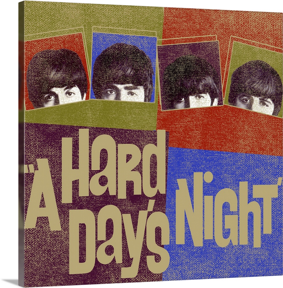 Square "A Hard Day's Night" poster.