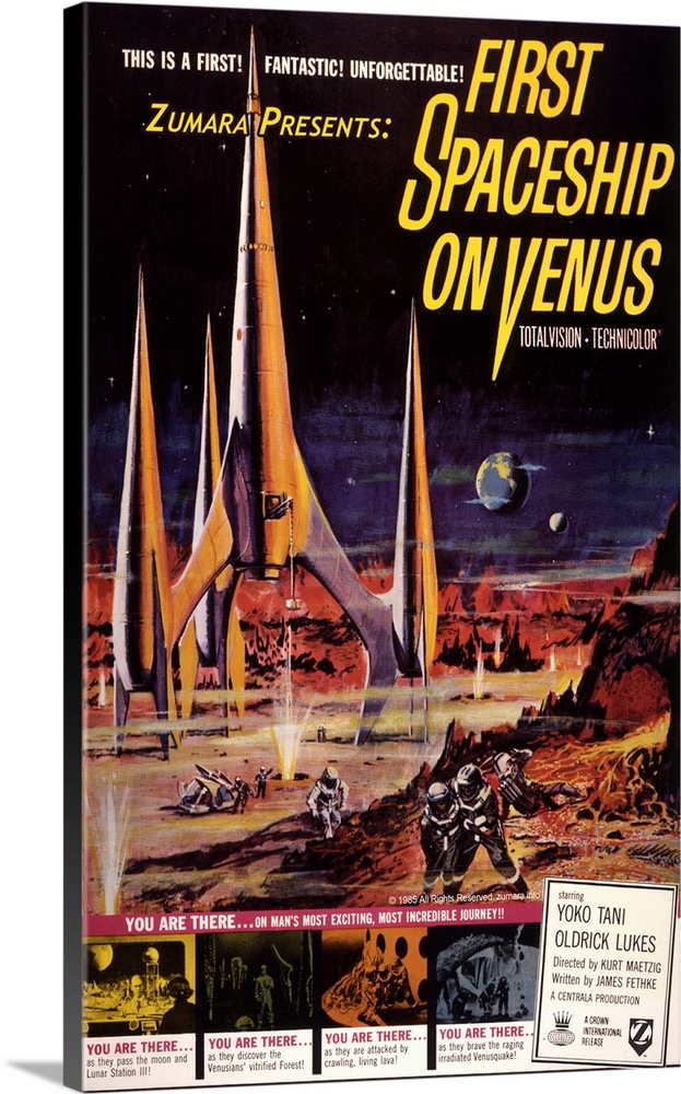 First Spaceship on Venus Sci Fi Movie Poster