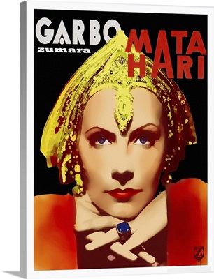 Greta Garbo Mata Hari Painted