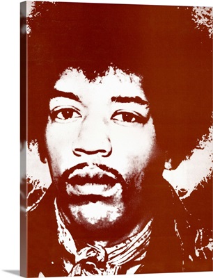 Jimi Hendrix Brown Head Shot