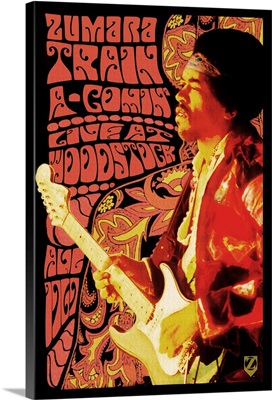 Jimi Hendrix Woodstock Hear My Train A Coming