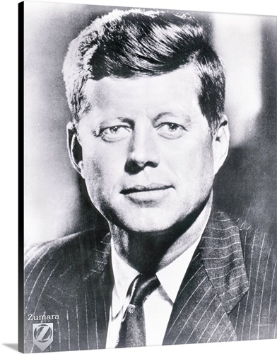 John Kennedy B&W Portrait Wall Art, Canvas Prints, Framed Prints, Wall ...