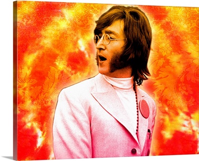 John Lennon Floral Tie Dye
