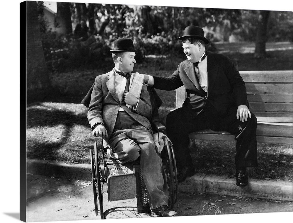 Laurel And Hardy B And W Blockheads 2 Wall Art, Canvas Prints, Framed ...