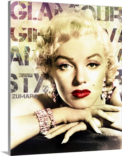 Marilyn Monroe Glamour Hands Photo Canvas Print | Great Big Canvas