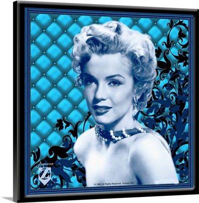 Marilyn Monroe Padded Floral Blue