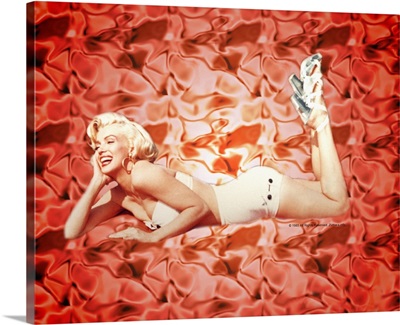 Marilyn Monroe Red Silk