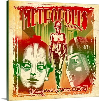 Metropolis Collage Sci Fi Movie Poster
