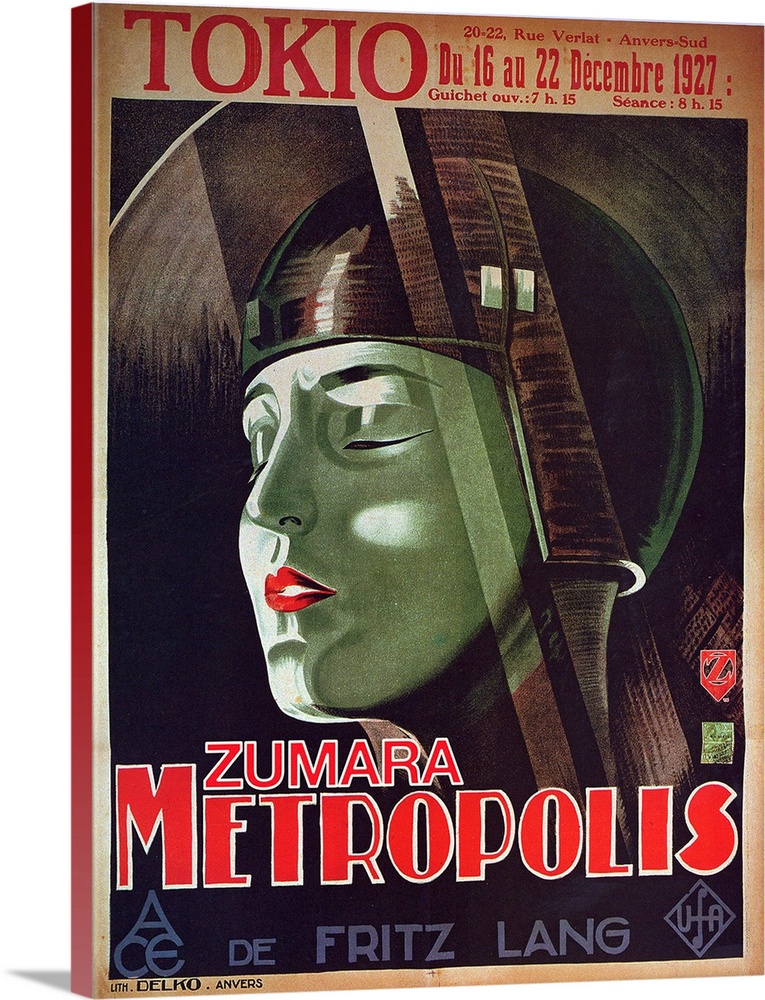 Metropolis Tokio Sci Fi Movie Poster