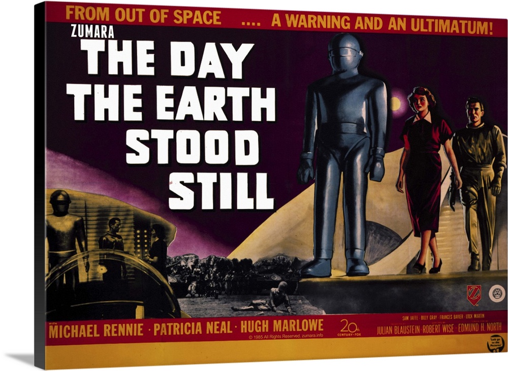 The Day The Earth Stood Still 2 Sci Fi Movie Poster