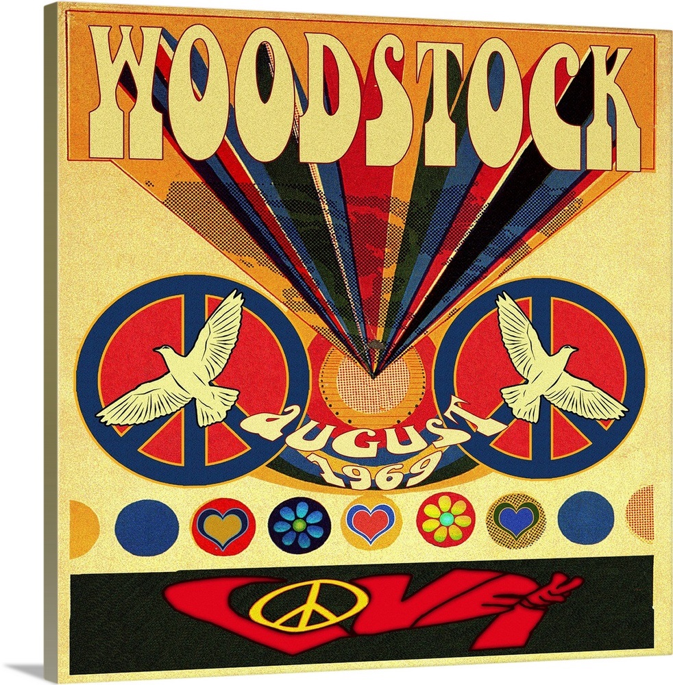 Woodstock August 1969 Wall Art, Canvas Prints, Framed Prints, Wall ...