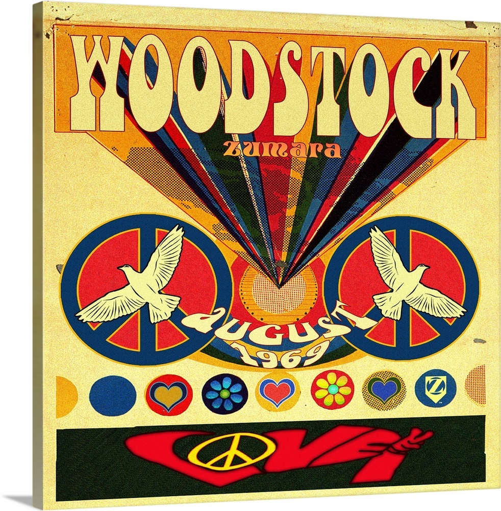 Woodstock Invite Poster Wall Art, Canvas Prints, Framed Prints, Wall ...