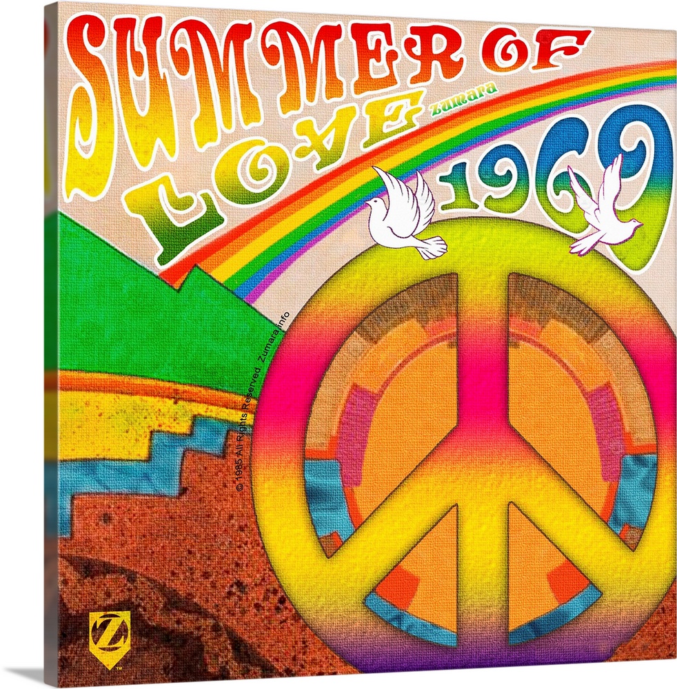 Woodstock Summer of Love Rainbow