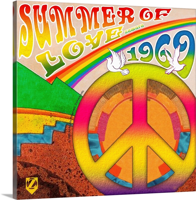 Woodstock Summer of Love Rainbow | Great Big Canvas