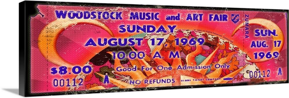 Woodstock Sun Peace Ticket