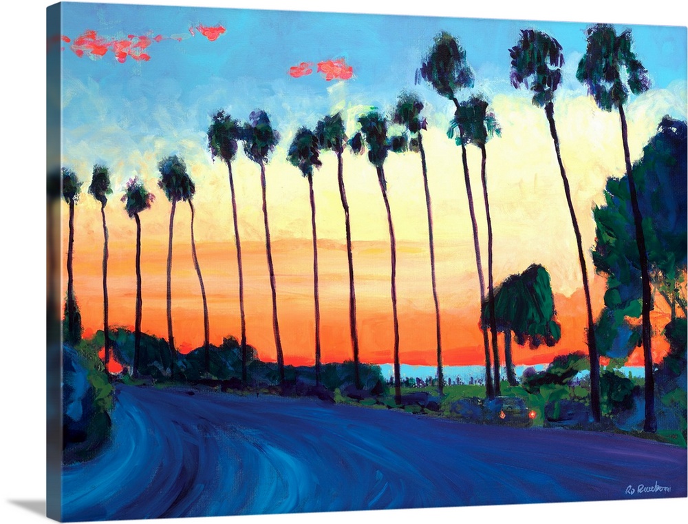 Landscape Photography-Acrylic Prints-Canvas Prints-Decor-Wall Art-Home Decor-Wall Canvas-La Jolla-San Diego-Sunset-Waves-Beach-Free Shipping