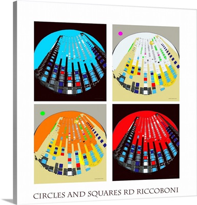 Circles and Squares Abstract