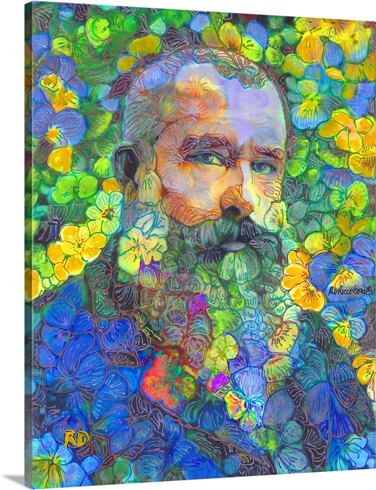 Monet in The Flower Garden by RD Riccoboni.