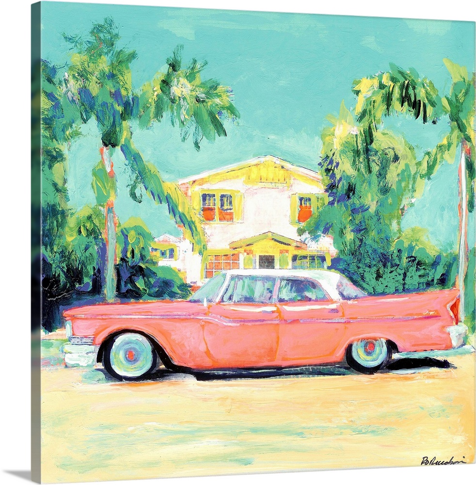 Pink Lady Hillcrest San Diego, painting by RD Riccoboni
