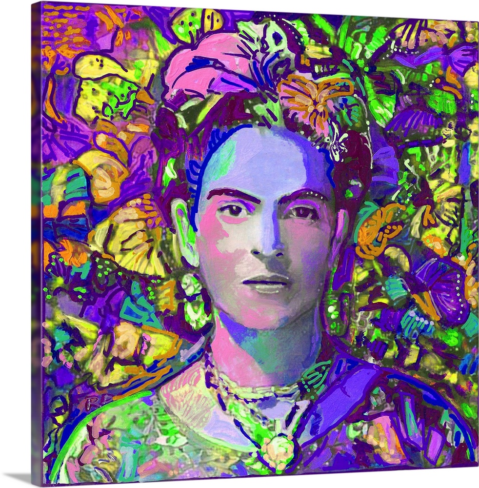 Purple Frida in the butterflies by RD Riccoboni