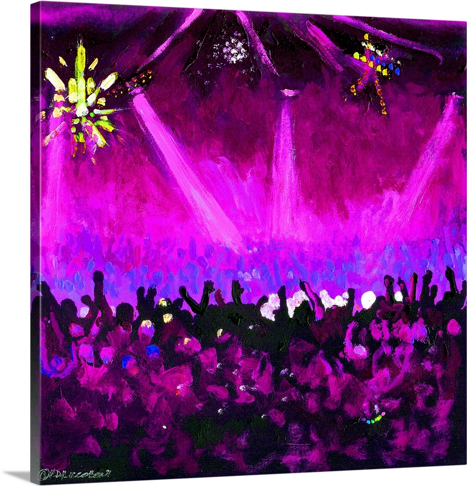 Disco Dance Ball Purple by one of America's favorite artists portraying the gay lgbt community in street scenes and events...