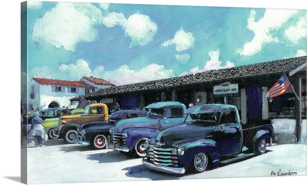 The General Store Old Town San Diego State Historic Park, acrylic painting by RD Riccoboni.